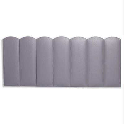 Cabeceira Casal Kit 7 Placas Modelo Nuvem - Courino Cinza