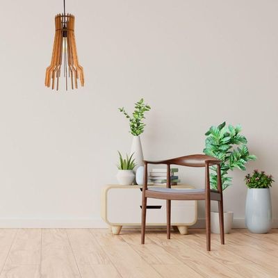 Luminária Teto Tipo Pendente Bangkok Mdf - Completa Mdf Cru