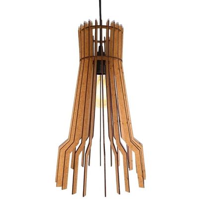 Luminária Teto Tipo Pendente Bangkok Mdf - Completa Mdf Cru