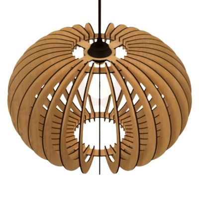 Luminária Teto Tipo Pendente Urano Mdf - Completa Mdf Cru