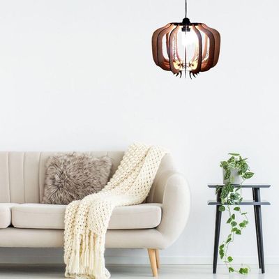 Luminária Teto Tipo Pendente Safira Mdf - Completa Mdf Cru