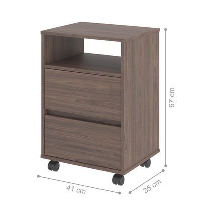 Mesa De Cabeceira Com Rodízios Nadi Freijo