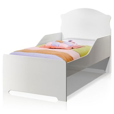 Mini Cama Infantil Com Guarda Branco Clássica