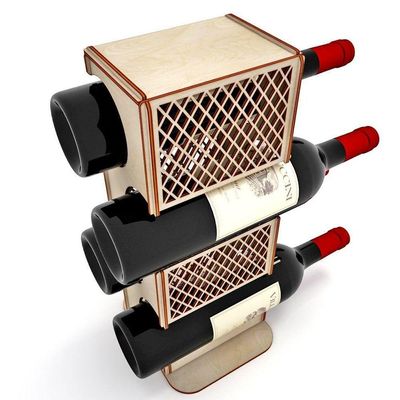 Mini Adega Mdf Para 4 Garrafas