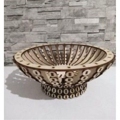 Cesta De Fruta Corte à Laser Em Mdf