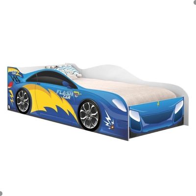 Cama Carro Menino Azul Solteiro