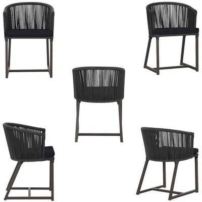 Mesa Com 6 Cadeiras De Jantar Noronha E12 Trama Original Preto