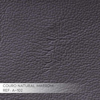 Kit 4 Poltronas Decorativa Sala de Estar Pés Palito Lubbock Couro Marrom - Gran Belo