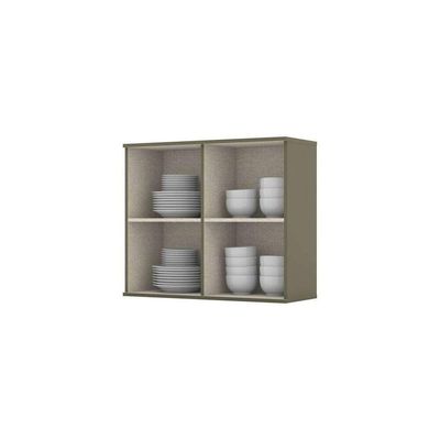 Armário Aéreo 02 Portas De Vidro 80 Cm Connect Henn Duna