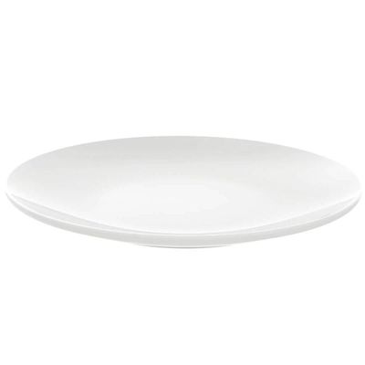 Kit 24 Pratos de Sobremesa Porcelana Tramontina Leonora 19cm Branco Restaurante Hotel
