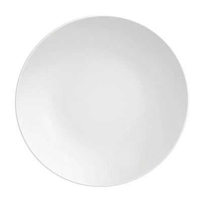 Kit 24 Pratos de Sobremesa Porcelana Tramontina Leonora 19cm Branco Restaurante Hotel