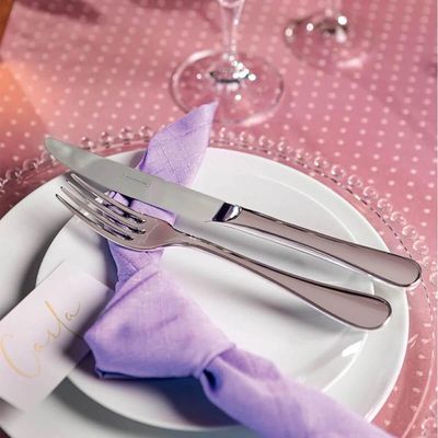 Kit 24 Pratos de Sobremesa Porcelana Tramontina Leonora 19cm Branco Restaurante Hotel