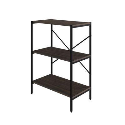 Estante C/03 Prateleiras 84x60x33cm Tub Tueh863 Nogal - Est.preta Nogal / Est.preta