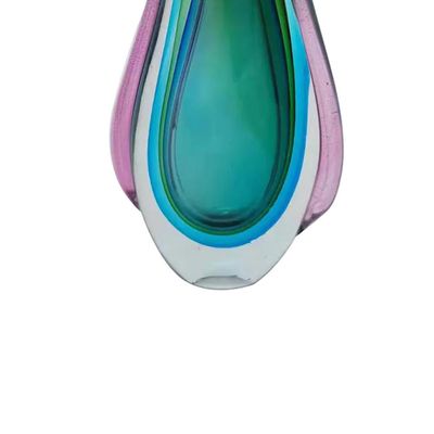 Vaso murano em vidro L'Hermitage Gota 12x5,3x25,5cm colorido