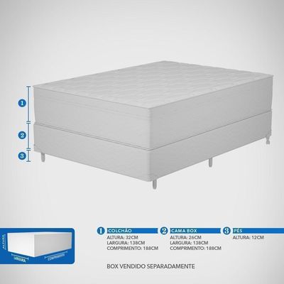 Colchão Casal Mola Prodormir Sensitive ômega (138x188x32cm)