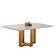 Conjunto Sala De Jantar Lisboa 4 Lugares Mesa E Cadeiras Moveis Mix Mel Com Off-white Marrom Burguês
