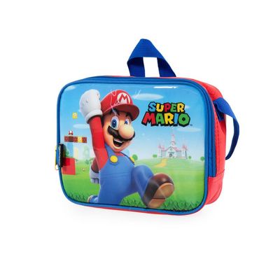 Lancheira Escolar Masculina Mario U / Vermelho