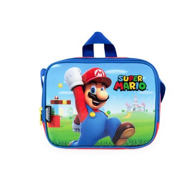 Lancheira Escolar Masculina Mario U / Vermelho