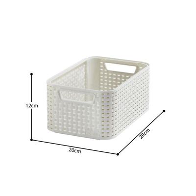 Cesto Organizador 6 Litros Style Curver Branco Keter