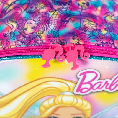 Lancheira Escolar Feminina Barbie Premium Rosa U / Verde