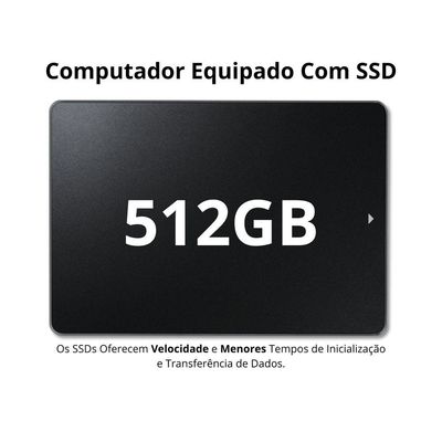 Computador Completo Intel Core I5 16gb Monitor 19.5 Hdmi Ssd 512gb Windows