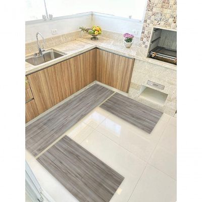 Kit 3 Peças Jogo Cozinha Passadeira Manta Vinilico Laminado Roma Classic