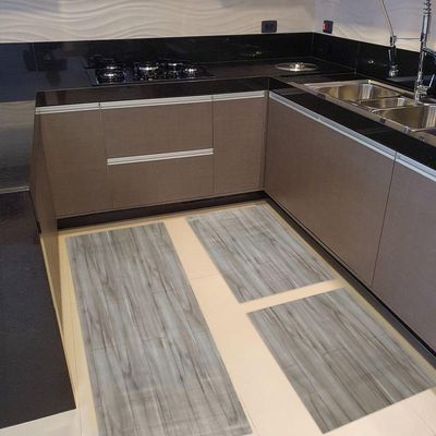 Kit 3 Peças Jogo Cozinha Passadeira Manta Vinilico Laminado Roma Classic