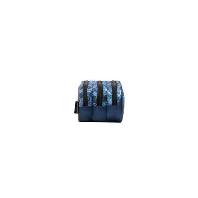 Estojo Escolar Masculino Médio Patrulha Canina Chase Azul U / Azul