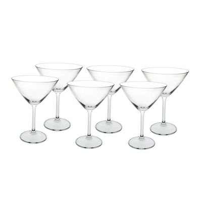 Jogo de taças para Martini em cristal Bohemia Gastro 6 peças 280ml
