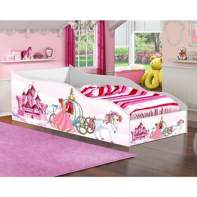 Cama Carro Menina Infantil Carruagem Unicórnio