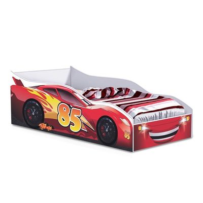 Cama Carro De Solteiro Verona Raio Vermelho