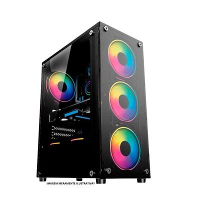 Pc Gamer Computador Completo Intel Core I7 16gb Ssd 512gb Kit Gamer Headset Monitor 19,5''