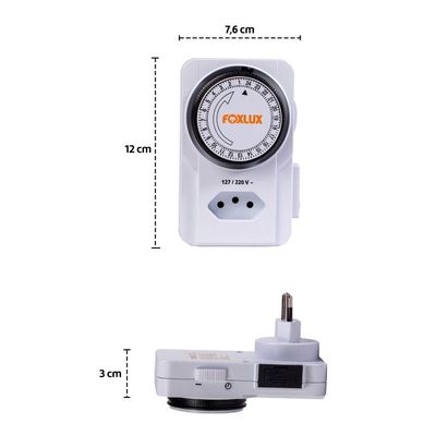 Timer Temporizador Programador Analógico Bivolt Foxlux