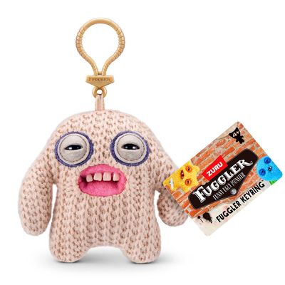 Chaveiro de Pelúcia Fuggler Key Rings 13cm - Bege