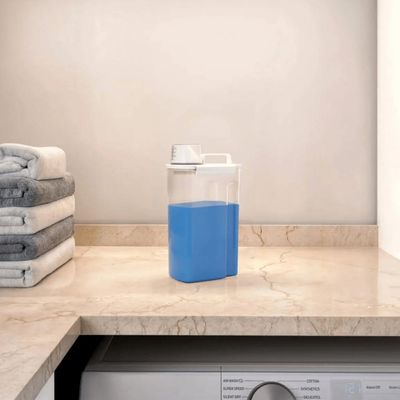 Kit 3 Dispensers Para Amaciante Lavanderia Coza 1,5 New Retrô Pote Com Medidor