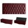 Kit Estrela Cabeceira De Cama Painel E Calçadeira Baú Botão Cristal Casal 140 Cm Suede Bordo Do Lar Móveis E Decoração