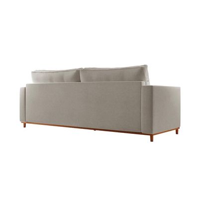 Sofá 3 Lugares Riviera Linho Cinza 210 cm