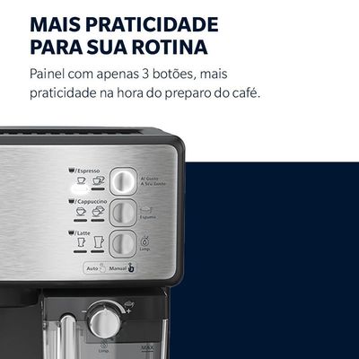 Cafeteira Espresso Oster Nova Primalatte Inox 110V