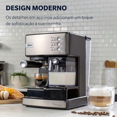 Cafeteira Espresso Oster Nova Primalatte Inox 110V