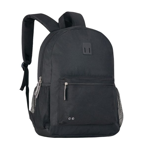 Mochila Clio Black com Bolso Telado Preta 17