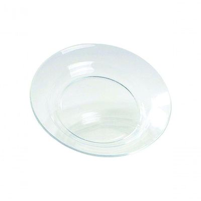Kit Jogo Prato Fundo Sopa Transparente 10 Peças 22,5cm
