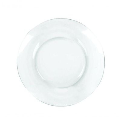 Kit Jogo Prato Fundo Sopa Transparente 10 Peças 22,5cm