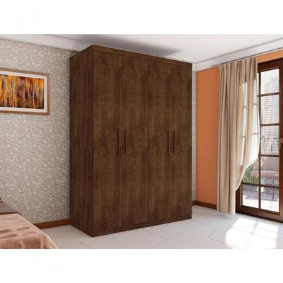 Guarda Roupa Miami Com Quatro Portas Malbec