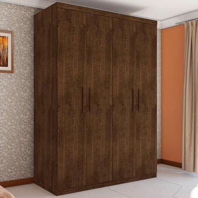 Guarda Roupa Miami Com Quatro Portas Malbec