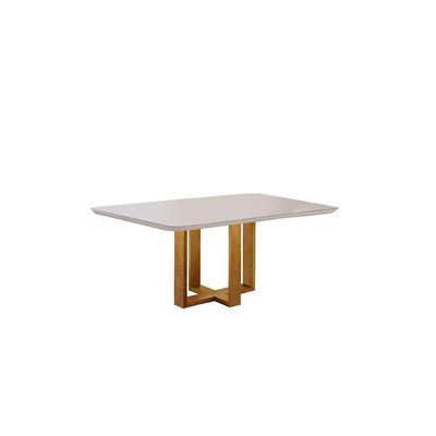 Conjunto Sala De Jantar 6 Lugares 6 Cadeiras Mel Off White