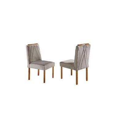 Conjunto Sala De Jantar 6 Lugares 6 Cadeiras Mel Off White