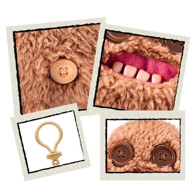 Chaveiro de Pelúcia Fuggler Key Rings 13cm - Castanho