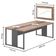 Mesa Para Escritório Com Painel 40 Lisboa Noce Preto