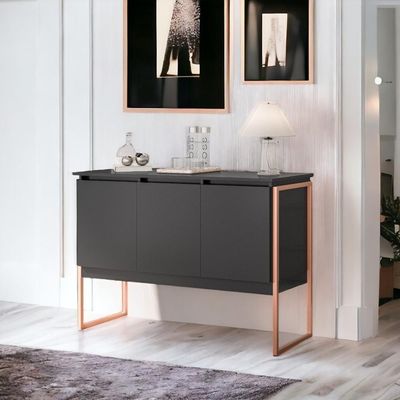 Balcão Buffet Bolzano Preto Cobre