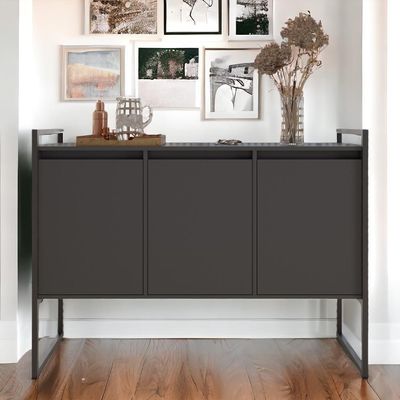 Aparador Buffet Industrial Turquia Preto Onix